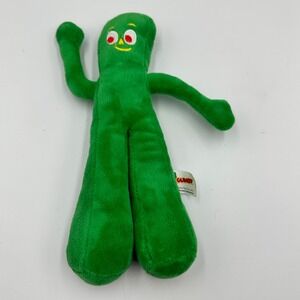 Multipet Gumby Plush Dog Toy Green Soft Squeaky Character Pet Toy 9 Inch